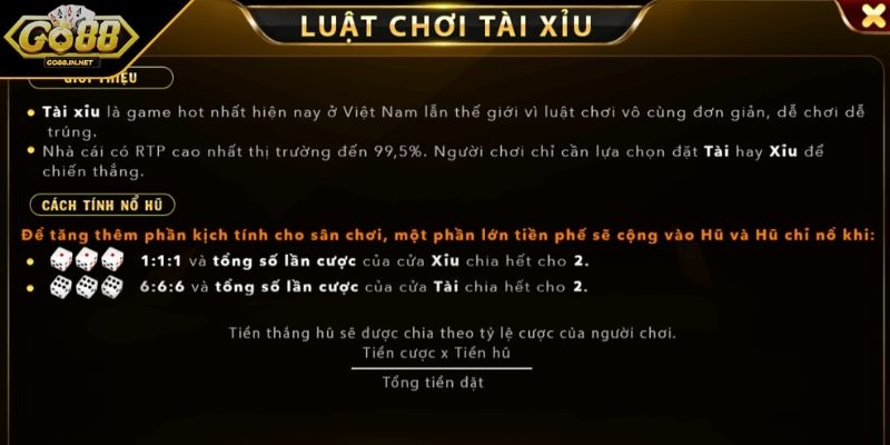 Quy tắc và giới hạn tài xỉu cần biết